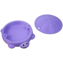 (Purple) Mini Desktop Turtle Sandbox with Mini Play Sand Tools (No Sand) - Stress Relief Zen Garden Gifts Desktop Decor for Home Office