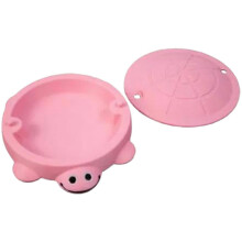 (Pink) Mini Desktop Turtle Sandbox with Mini Play Sand Tools (No Sand) - Stress Relief Zen Garden Gifts Desktop Decor for Home Office