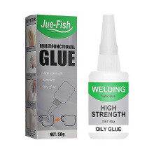 (2Pcs, 50g) Welding High Strength Oily Glue - Universal Superglue Mighty Instant Glue for Resin Ceramic Metal Glass