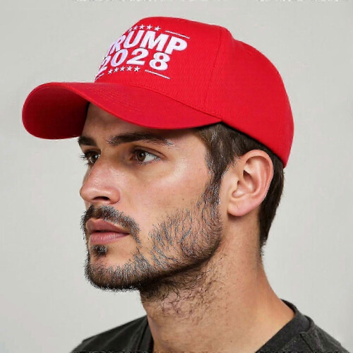(Red) Trump 2028 Embroidered Baseball Cap 2