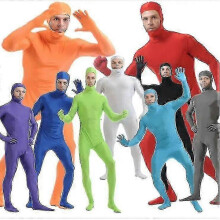 (L(150-170CM), 4) Adult Full Body Zentai Suit Costume For Halloween Men Second Skin Tight Suits Spandex Nylon Bodysuit Cosplay Costumes Stage Show