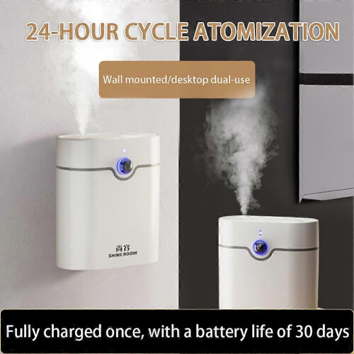 (Timed set) Wall Mounted Aromas Diffuser for Home Bedroom Bathroom Hotel, 3 Modes Wall Desk Diffuser Humidifiers 2
