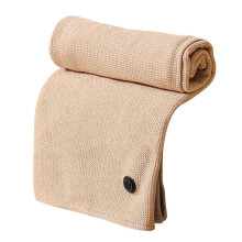 (no power bank, Apricot) Graphene Warming Electric Heated Shawl, Cozy Wearable Heated Blanket Shawl for Winter, 80x150cm