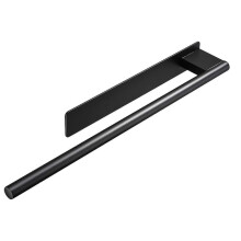 (Black) Stainless Steel Paper Towel Holder, Self-Adhesive Wall Mount Paper Towel Rack for Kitchen, Bathroom, Laundry Room