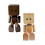 (No aromatherapy, Black) Cute Solid-Wood Leg-shaking Robot Figurine Car Mounted Aromatherapy Accessory 1