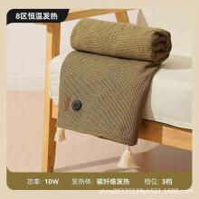 (10000mah power, Green) Graphene Warming Electric Heated Shawl, Cozy Wearable Heated Blanket Shawl for Winter, 80x150cm