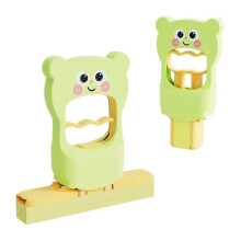 (Green) Portable Mini Cleaning Mop, Self-Squeeze Foldable Mop, Cartoon Sponge Mop for Bathroom, Kitchen, Desktop & Glass Cleaning
