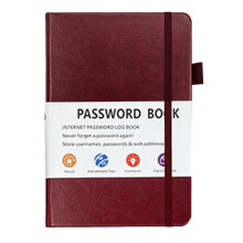 (Red Wine) Notebook for Passwords, Password Keeper Gifting For Friends