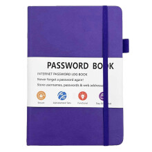 (purple) Notebook for Passwords, Password Keeper Gifting For Friends