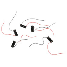 5 Stk. Schwarze Halter-Kaesten fuer 23A/A23 Batterie