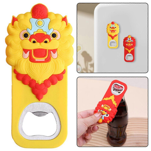 (Red) Multifunctional Fridges Magnets Opener Innovative Space-Saving Design: Thoughtful Housewarming Present 1