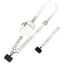 (White) Crossbody Lanyard Teacher, Cross Body Lanyard Teacher, Crossbody Phone Lanyard