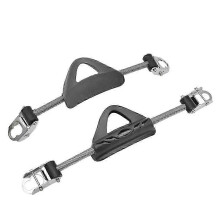 2PCS Scuba Diving Stainless Steel Spring Fin Straps for Standard Fins Diver Heel Straps Gear