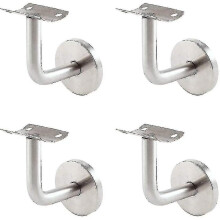 4 Pieces Of Stainless Steel Handrail Bracket, Wall Bracket, Home Improvement Staircase Handrail (sil