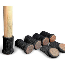 Chair Leg Socks High Elastic Furniture Non-slip Chair Leg Socksblack24pcs