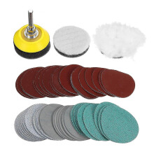 55Pcs polishing kit 2 inch flocking sandpaper set wood working sanding disc grinding wood polishing