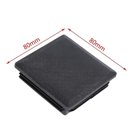 80mm x 80mm Square Plastic Caps Pipe Tube Inserts End Plug 2 Pieces 2