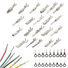 340Pcs 1/1.5/1.8/2.2/2.8/3.5mm Terminal Pins Wire Harness Pin Male Female Automotive Electrical Conn