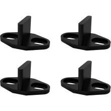 Pocket Door Guide, 4 Pcs Sliding Door Guide Sliding Barn Door Track Kit For Cabinet Door Wood Door B