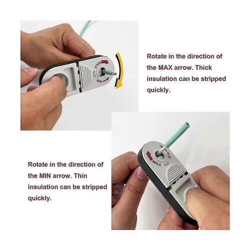 Universal Network Wire Stripping Tool For Cat5e, Cat6,cat7, Cat8 - Coaxial Cable Stripper, Pocket C 1