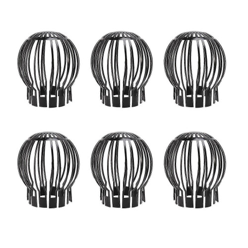 6pcs Gutter Guard Downspouts Filter Strainer Preventing Leaf Debris Branches Roof Moss From Clogging