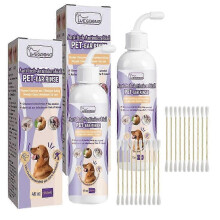 (2pcs) 1-3x Dog Ear Cleaner, Ear Infection Treatment For Dogs Cats, Eliminates Ear Odour Removes Wax Dirt, Soothing Itchy Inflamed Ears 118ml