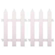2Pcs Practical Garden Fence Outdoor Decorative Fencing Plastic Patio Border