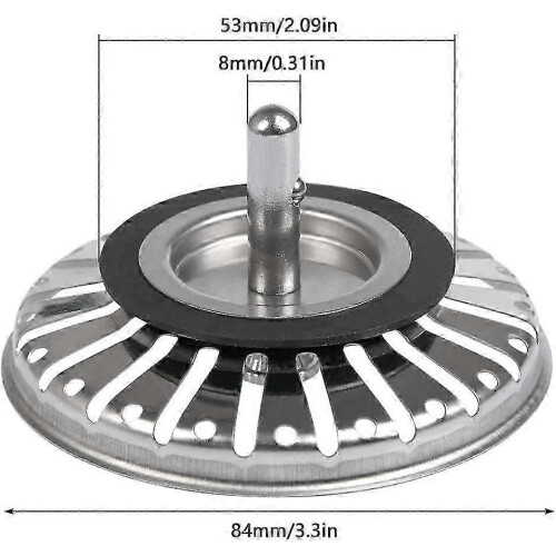 2pcs sink strainer/sink stopper sink stopper hole kitchen/bathroom strainer diameter 84mm 2