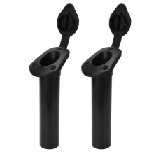 2PCS Flush Mount Fishing Boat Rod Holder Bracket With Cap Cover 44mm Universal Fit for Kayak Canoe Holders