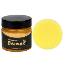 (With Brush) Natural Beeswax Wood Furniture Polish - Multipurpose Beeswax Floor Polishing Household Beeswax Polishing Wax