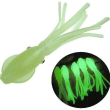 Luminous And Soft Lures - 7.5cm - 4g - Plastic Fishing Lures - Octopus Shape Saltwater Baits - Soft Lures - 15pcs/lot