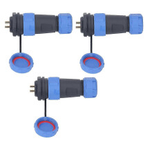 3 Pcs SP21 Aviation Connector 2 Pin IP68 Waterproof Rear Nut Connector AC500V 30A f26