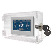 Universal Thermostat Lock Box With Key,transparent Thermostat Protective Cover Thermostat Guard