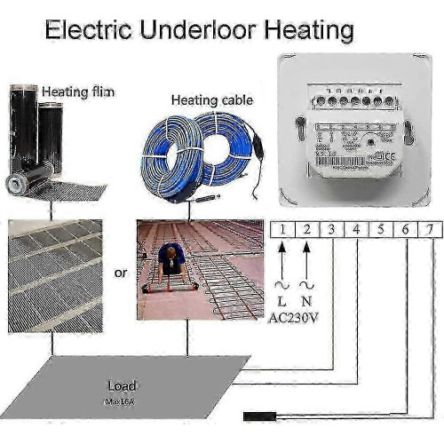Mechanical Thermostat for Floor Heating 220V 16A with Probe 1