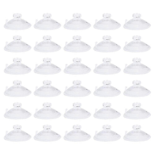 30 Pcs Clear Suction Cups For Home & Office Use