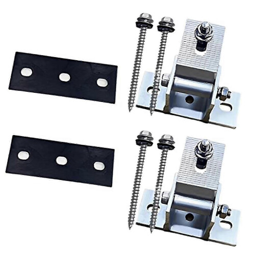 Universal Solar Panel Holder - 0-60 Adjustable End Clamp Bracket for Easy Installation 2