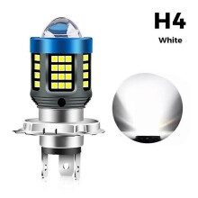 (White H4) LED Motorcycle Headlight H4 BA20D P15D White/Yellow Ultra High Brightness