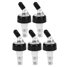 (5pcs) 1/3/5pcs Liquor Pourer 30ml Shot Dispenser with Cover, Leak-Proof Spirit Bottle Pourer for Whiskey Wine, Party Bar Tool