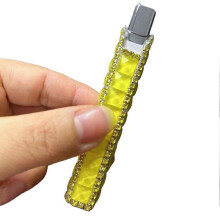 (R) Portable Elegant Lighter Windproof Torch Flame Metal Refillable Butane Lighter Elegant Desk Decor