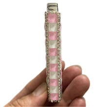 (L) Portable Elegant Lighter Windproof Torch Flame Metal Refillable Butane Lighter Elegant Desk Decor
