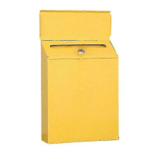 (Yellow) Outdoor Wall Mount Password With lock Mailbox with Slot Weatherproof Mailings Easily Install For Household Farmhouse Mail Box