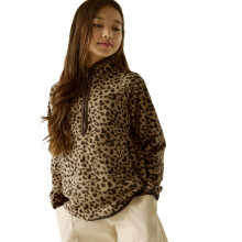 (3 - 4 Yrs, Abstract Leopard Spot) Regatta Kids Kaarina Half Zip Fleece