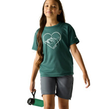 (5 - 6 Yrs, Mediterranea Green) Regatta Kids Aria Short Sleeve T-Shirt
