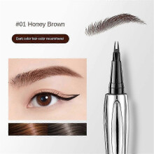 (Honey Brown) 3 pcs Cooklesa Eyebrow, Cooklesa Upgraded Natural Waterproof Eyebrow Pen With Tip