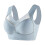 (XL, blue) Womens Wireless Bra, Full-coverage Pullover Stretch-knit Bra, Smoothing T-shirt Bra 1