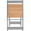 Seconique 2 Pack Folding Dining Chairs with High Back Grey 4