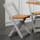 Seconique 2 Pack Folding Dining Chairs with High Back Grey 5