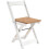 Seconique 2 Pack Folding Dining Chairs with High Back White 2