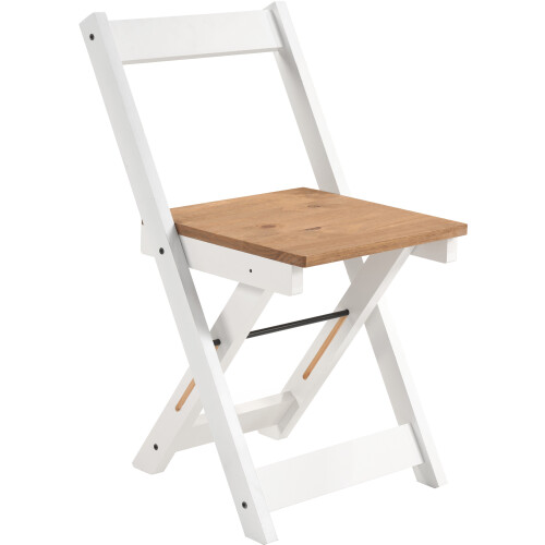 Seconique 2 Pack Folding Dining Chairs with High Back White 1