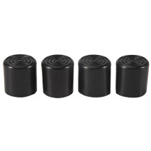 Rubber Furniture Feet Stool Chair Leg Tip Pad 4Pcs Black